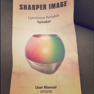 🔊🟢🔵🟣Bluetooth speaker (Sharper Image) Portable